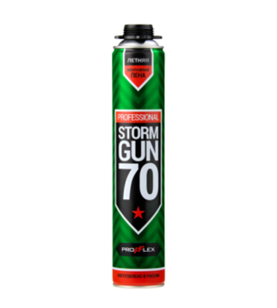 Пена монтажная PROFFLEX STORM GUN 70 лето