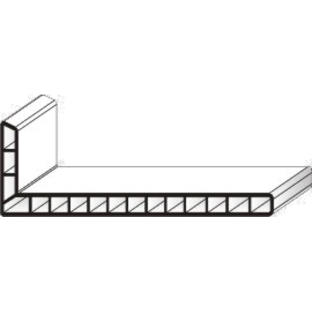 Уголок ПВХ 120*35*8, 90 гр., "Ревик"