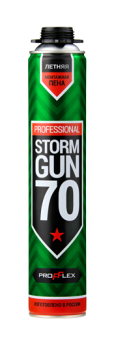 Пена монтажная PROFFLEX STORM GUN 70 лето