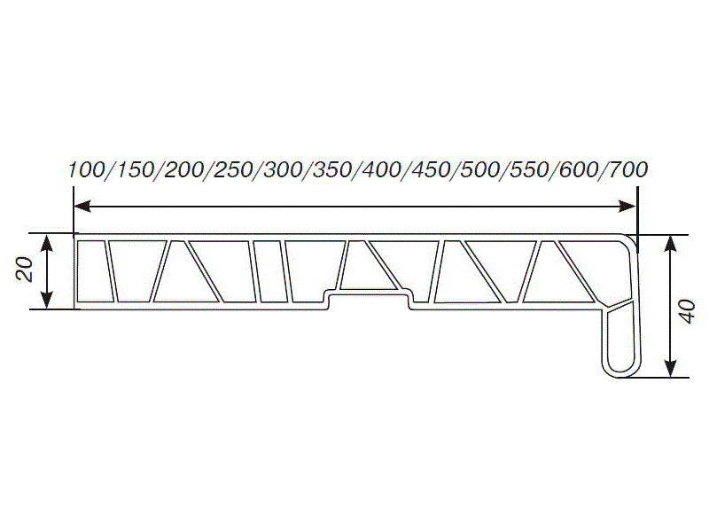 Подоконник Комфорт 150 мм